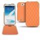Samsung Galaxy Note 2  leather case - Orange - Couture ( Nappa - Pantone 1495U ) 