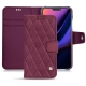 Apple iPhone 11 leather case - Prune vintage - Couture