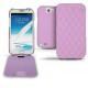 Samsung Galaxy Note 2  leather case - Lilas - Couture ( Nappa - Pantone 2645U ) 