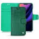 Apple iPhone 11 leather case - Crocodile pino