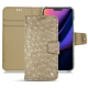 Capa em pele Apple iPhone 11 - Autruche desert