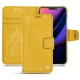 Apple iPhone 11 leather case - Jaune soulèu
