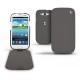Samsung GT-i9300 Galaxy S III  leather case - Anthracite ( Pantone 424C ) 