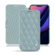 レザーケース Apple iPhone 11 - Bleu ciel - Couture ( Nappa - Pantone 277C ) 