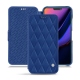 Capa em pele Apple iPhone 11 - Bleu océan - Couture ( Nappa - Pantone 293C ) 