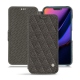 Apple iPhone 11 leather case - Anthracite - Couture ( Pantone 424C ) 