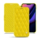 Custodia in pelle Apple iPhone 11 - Jaune fluo - Couture