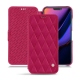 Apple iPhone 11 leather case - Rose fluo - Couture