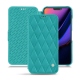 Housse cuir Apple iPhone 11 - Bleu fluo - Couture