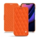 Apple iPhone 11 leather case - Orange fluo - Couture