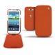 Samsung GT-i9300 Galaxy S III  leather case - Papaye ( Pantone 180C ) 