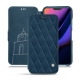 Custodia in pelle Apple iPhone 11 - Blu mediterran - Couture