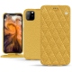 Housse cuir Apple iPhone 11 Pro Max - Mimosa - Couture ( Pantone 141C ) 