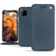 Funda de piel Apple iPhone 11 Pro Max - Jean vintage ( Roughtcut - Pantone 285U  ) 