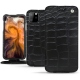Lederschutzhülle AApple iPhone 11 Pro Max - Crocodile nero