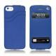 Apple iPhone 5 leather case - Bleu océan ( Nappa - Pantone 293C ) 