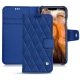 Custodia in pelle Apple iPhone 11 Pro Max - Bleu océan - Couture ( Nappa - Pantone 293C ) 