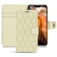 Apple iPhone 11 Pro Max leather case - Ivoire - Couture ( Sleek P C12 - White ) 