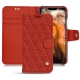 Funda de piel Apple iPhone 11 Pro Max - Papaye - Couture ( Pantone 180C ) 