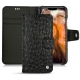 Capa em pele Apple iPhone 11 Pro Max - Autruche nero
