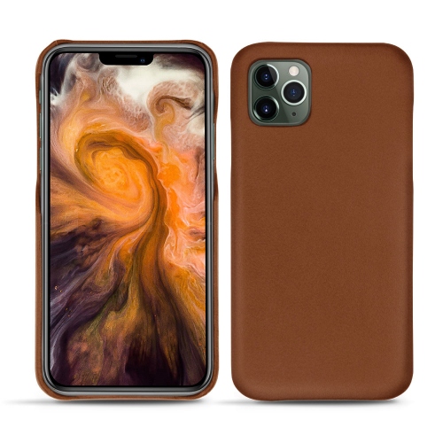 Lederschutzhülle Apple iPhone 11 Pro MaxMarron ( Nappa - Pantone #8B4720 ) 