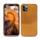Apple iPhone 11 Pro Max leather cover - Or Maïa ( Pantone 871C ) 