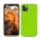 Apple iPhone 11 Pro Max leather cover - Vert fluo