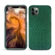 Apple iPhone 11 Pro Max leather cover - Crocodile pino