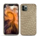 Funda de piel Apple iPhone 11 Pro Max - Autruche desert