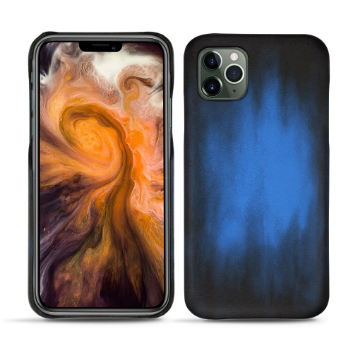 Lederschutzhülle Apple iPhone 11 Pro MaxBleu Patine