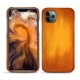 Coque cuir Apple iPhone 11 Pro Max - Orange Patine