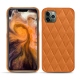 Coque cuir Apple iPhone 11 Pro Max - Mandarine vintage - Couture