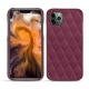 Custodia in pelle Apple iPhone 11 Pro Max - Prune vintage - Couture