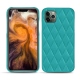Lederschutzhülle Apple iPhone 11 Pro Max - Bleu fluo - Couture