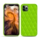 Apple iPhone 11 Pro Max leather cover - Vert fluo - Couture