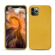 Coque cuir Apple iPhone 11 Pro Max - Jaune soulèu