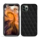 Funda de piel Apple iPhone 11 Pro Max - Negre poudro - Couture