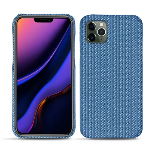 La housse cuir chic fabriquée main pour votre Apple iPhone 11 Pro Abaca ishia ( Pantone #395775 ) 