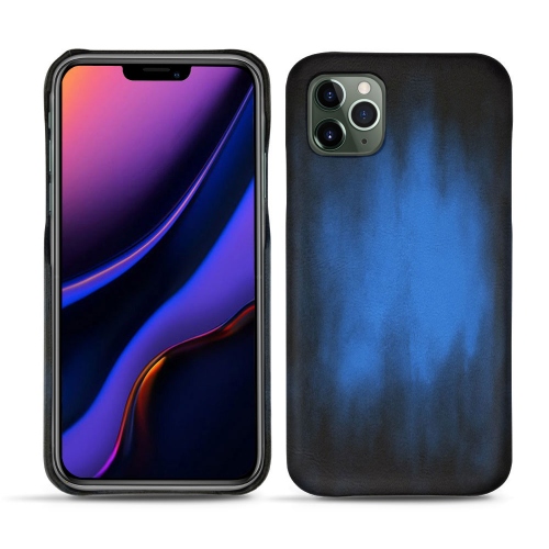 La housse cuir chic fabriquée main pour votre Apple iPhone 11 Pro Bleu Patine