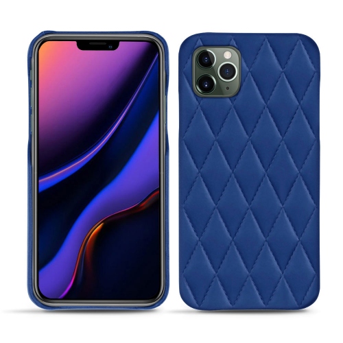 Apple iPhone 11 Pro leather caseBleu océan - Couture ( Nappa - Pantone #15458a) 