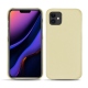 Coque cuir Apple iPhone 11 - Beige ( Nappa - Pantone 7502C ) 