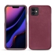 Coque cuir Apple iPhone 11 - Prune vintage ( Pantone 512C ) 