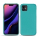 Lederschutzhülle Apple iPhone 11 - Bleu fluo