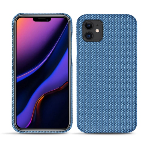 Apple iPhone 11 - Habillez votre mobile avec des coques premium en cuirAbaca ishia ( Pantone #395775 ) 