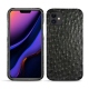 Coque cuir Apple iPhone 11 - Autruche nero