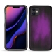 Coque cuir Apple iPhone 11 - Violet Patine