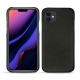 Funda de piel Apple iPhone 11 - Negre poudro