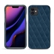 Coque cuir Apple iPhone 11 - Blu mediterran - Couture