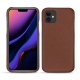 Coque cuir Apple iPhone 11 - Marron délicat
