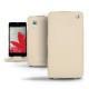 Capa em pele LG Optimus G  - Beige ( Nappa - Pantone 7502C ) 